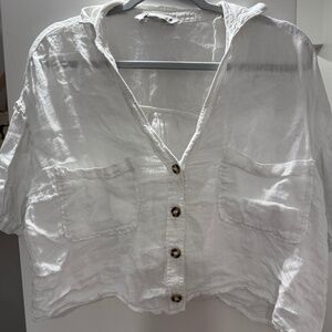 Zara white shirt